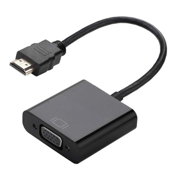 Hdmi To vga Cable 1080P ( 14Cm) - Black