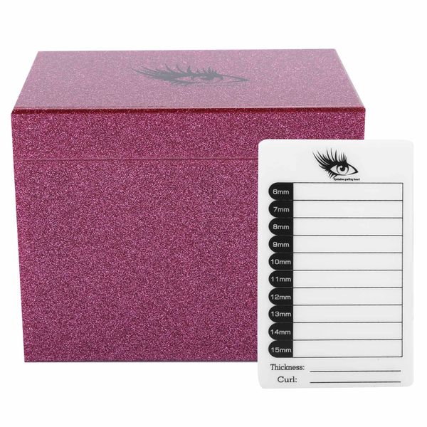 Acrylic Eyelash Storage Box 10 Layers Display Makeup Organizer