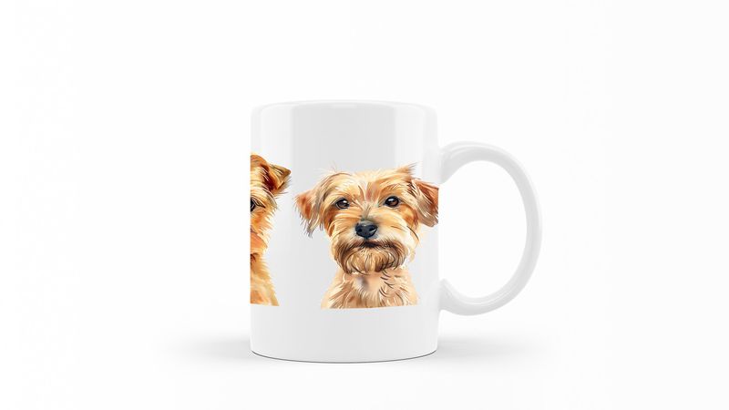 Norfolk-Terrier Printed Coffee Mug