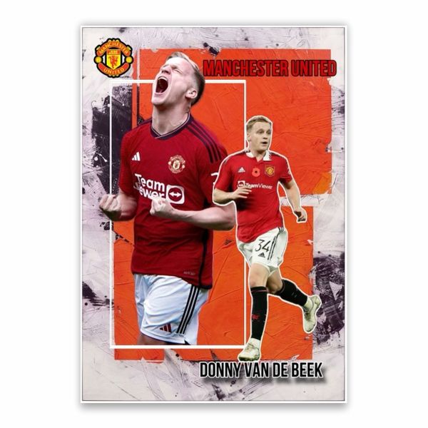 Donny Van De Beek Manchester United Poster - A1