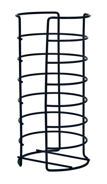 Elegant Toilet Roll Holder Storage Steel - Black