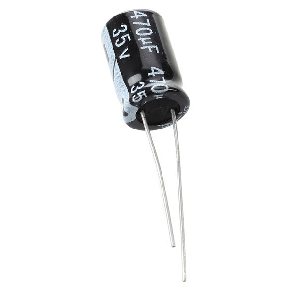 50 Pcs 35V Electrolytic Capacitor 470Uf 10 x 17Mm Compatible with Universal