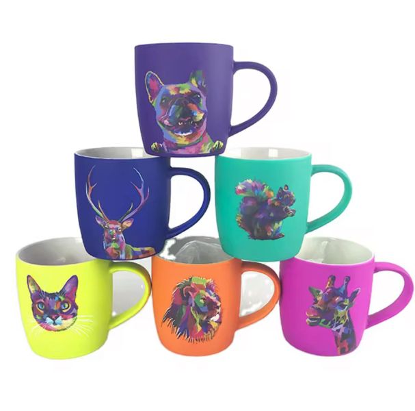 Smokey Cocktail Animal Printed Mugs