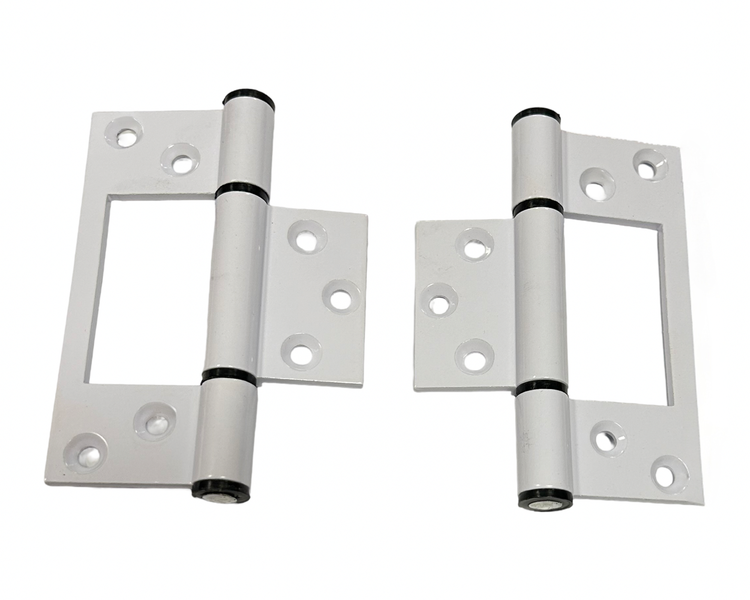 Aluminium White Single Hinges Flush 104 Combo 2