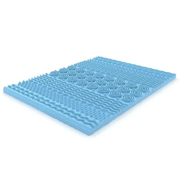 Decorum&amp;Co - Convoluted Foam Comfortable Mattress Topper - Queen