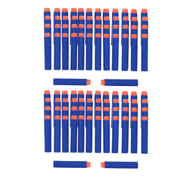 100 Piece Foam Bullets - Orange Tip