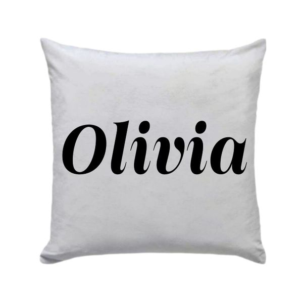 Oliver - Cushion/Pillow With Vinyl Letters Gift/Present - 30 x 30cm