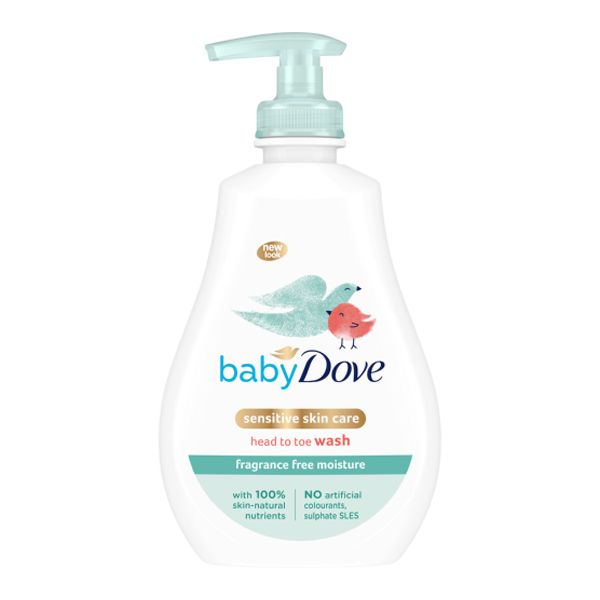 Baby Dove Head to Toe Wash Sensitive Moisture - 2 x 400ml