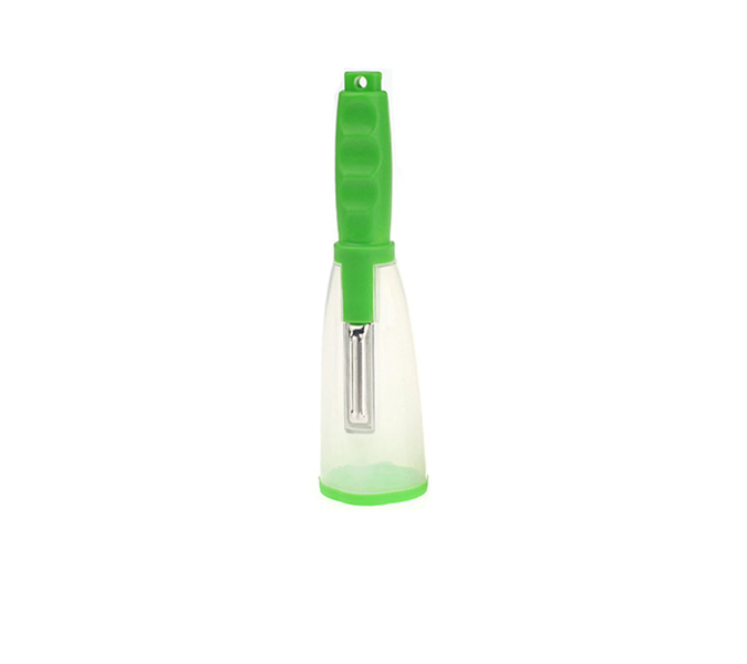 Stainless Steel Storage Skin Peeler - Green