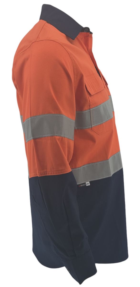 Jonsson Workwear Reflective Long Sleeve Red Kap Stretch Long