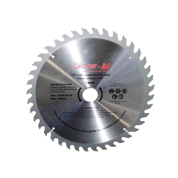 Bore-it - Circular Saw Blade - 250mm X 40t X 30/20/16b - 4 Pack