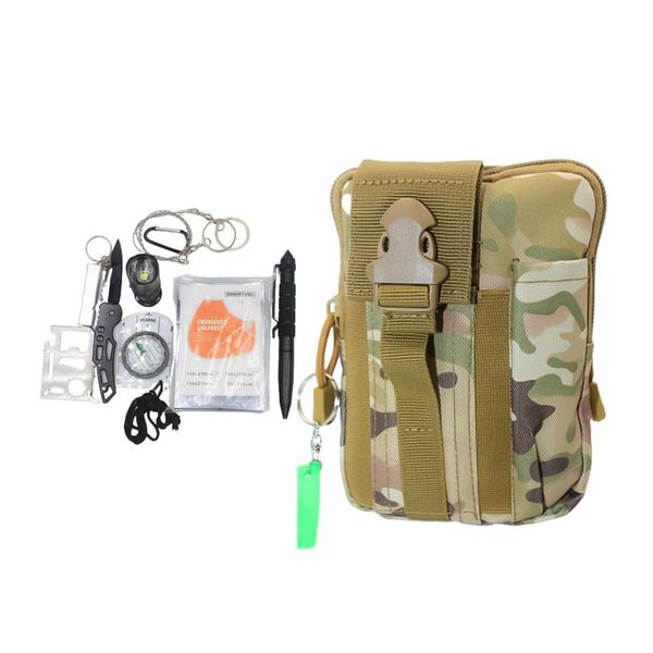 12-Piece Survival&amp; Emergency Kit
