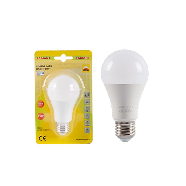 Radiant A60 Sensor E27 LED 12w 5000K