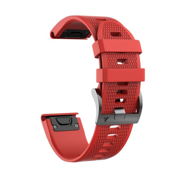 BIA Replacement Silicone Band for Fenix 3 &amp; Fenix 5X -Red (26mm)