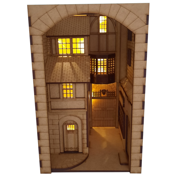 Tudor Alley Booknook 3D puzzle wooden Everything Laser