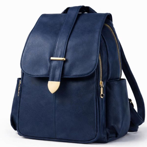 Ladies Fashion Faux Leather Anti-theft Backpack