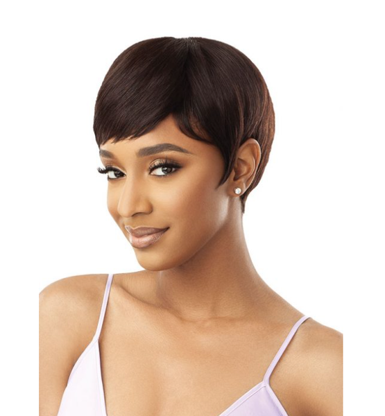 Short Brazlian 100% Human Hair Wig Easy