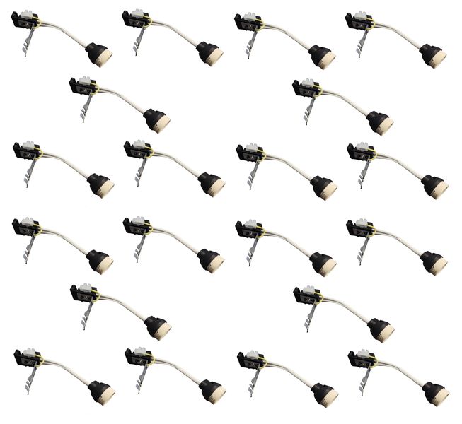 Gu10 Holder With Bracket And Connector - 20 Pack