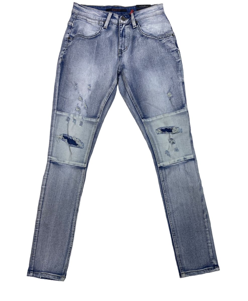 CUTTY - Cable Men's Light Blue Distressed Look Jeans | Shop Today. Get ...