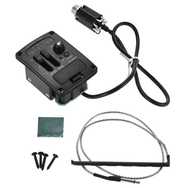Uk-300T Ukulele Piezo Pickup Preamp 2-Band Eq Equalizer Ukelele Pickups Tun