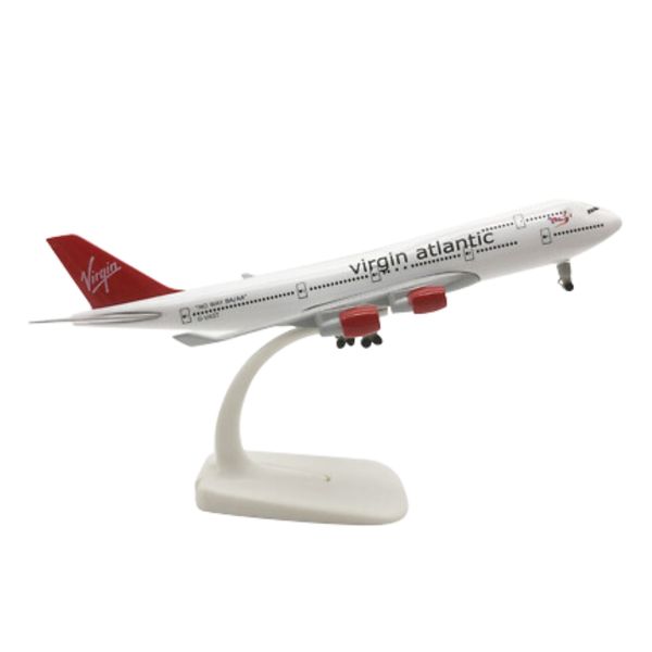 20 cm Virgin Atlantic 747 Model 1:400 Alloy Plane for Collection