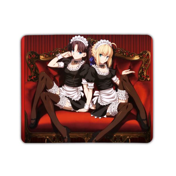 Red Anime Mouse Pad - Fate Stay Night Maids