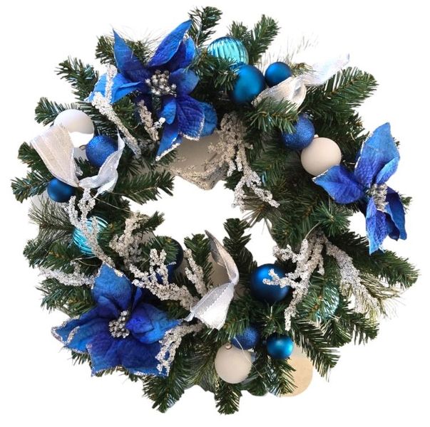 Artificial Christmas Wreath With LED Lights - 50cm
