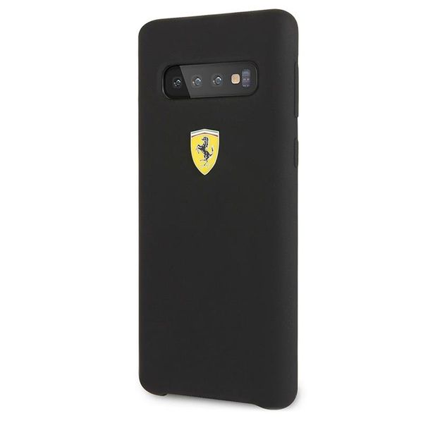 Ferrari Shield Silicone Case S10+ Black