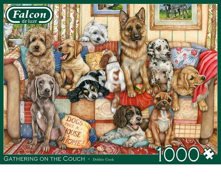 Jumbo Falcon Gathering On The Couch - 1000 Piece