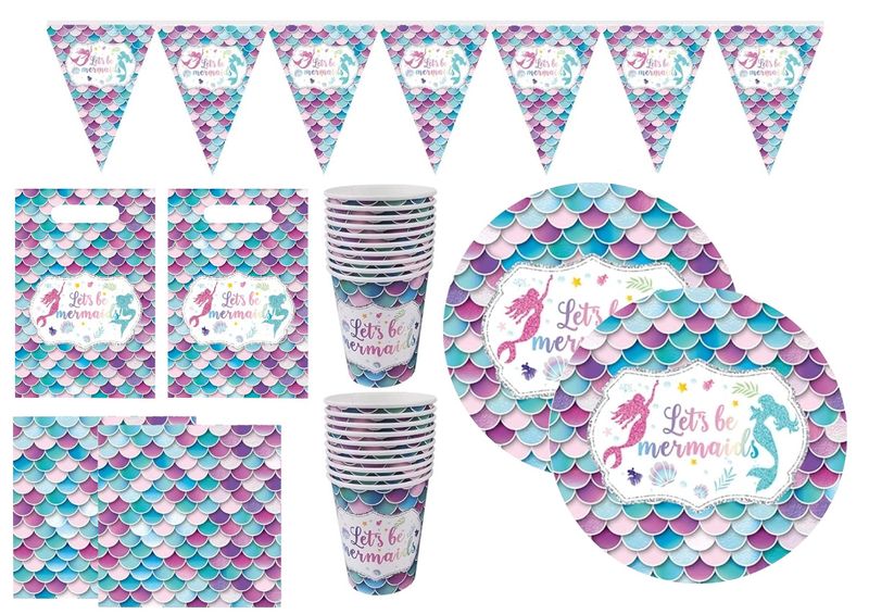 Mermaid Party Table Decorations for 20