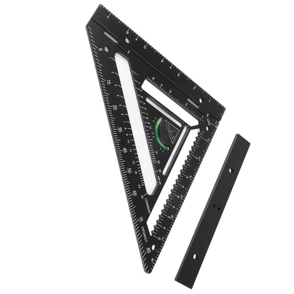 Woodworking Triangle Ruler, Aluminium Alloy Carpenter Square Layout Tool