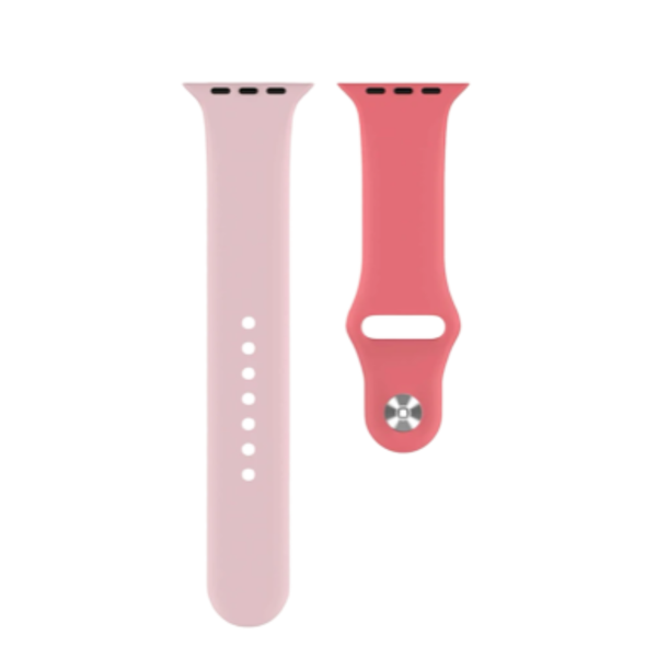 Color Pink &amp; Light Pink Watch Strap compatible with Apple watch 38/40/41 mm