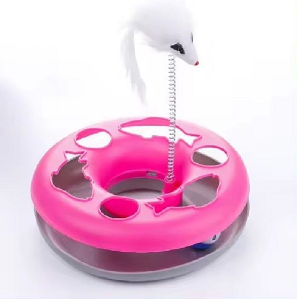 Ultimate Interactive Cat Roller Track Toy Set (Pink)