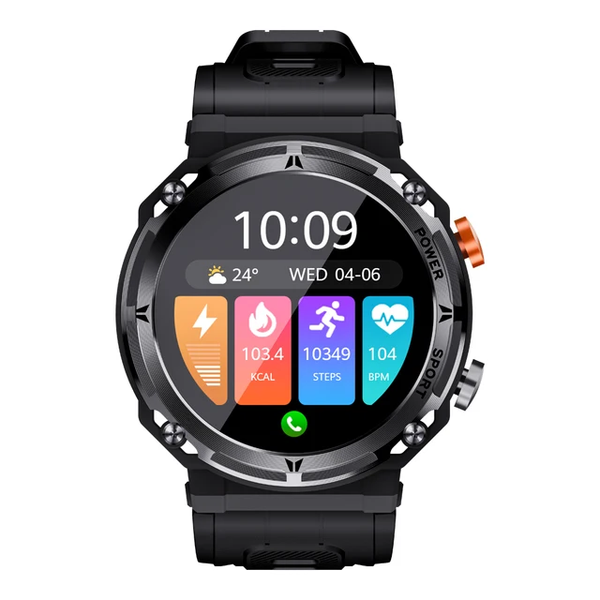 Rugged Sporty Smart Watch Outdoor Fitness And Health Monitor Watch