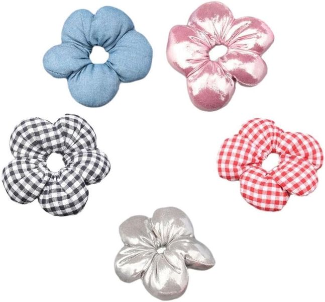 5 Pieces Hair Scrunchies for Women Bun Ponytail Holder