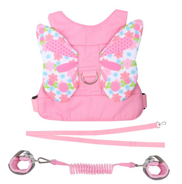 Pink 2-in-1 Bracelet, Butterfly Harness, 21 x 20cm