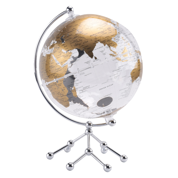 8Inch World Globe,Illuminated World Globe with Metal Stand