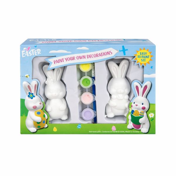 Paint Your Own Easter Bunny Decorations - Creative DIY Craft Set