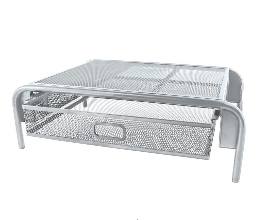 SDS M710S Wire Mesh Computer Monitor Stand With Drawer Organizer | Shop ...