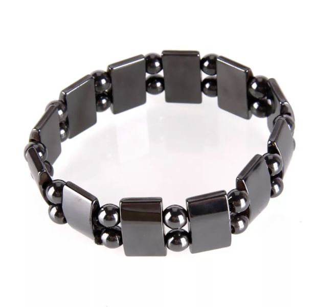 TryMe Weight Loss Magnetic Energy Therapy Bead &amp; Link Bracelet Black