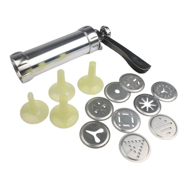 Biscuit Gun 14-Piece Set Stainless Steel Jiale