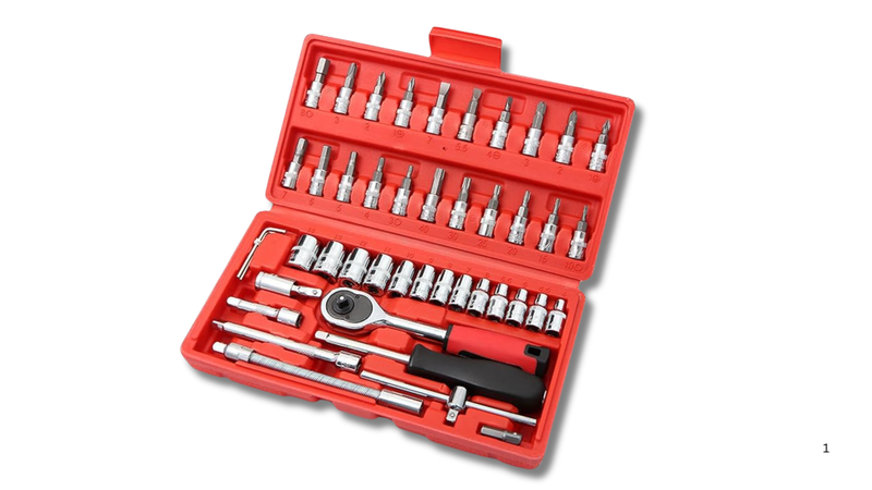 46 Pieces Slim Ratchet Set