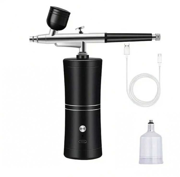 Portable Airbrush Compressor Kit, Ideal For Nails, Art, Cake &amp; Makeup