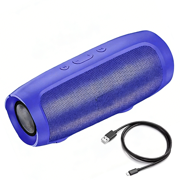 Blue Wireless Bluetooth Speaker Portable 6W Rich Stereo Audio