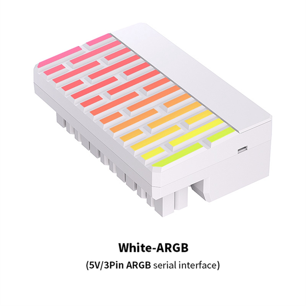 Atx 24-Pin 90 Power Connector Adapter 5V 3 Pin Argb 24Pin White