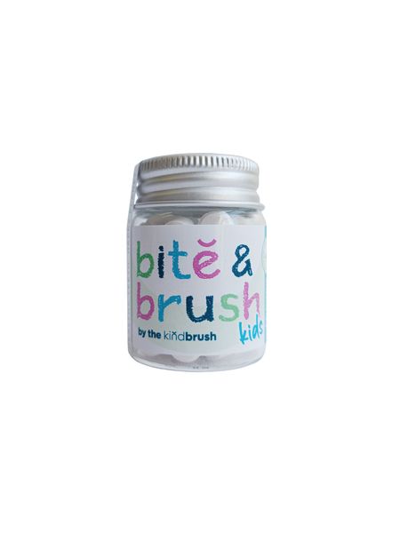 Kids Bite&amp;Brush Hydroxyapatite Toothpaste Tablets