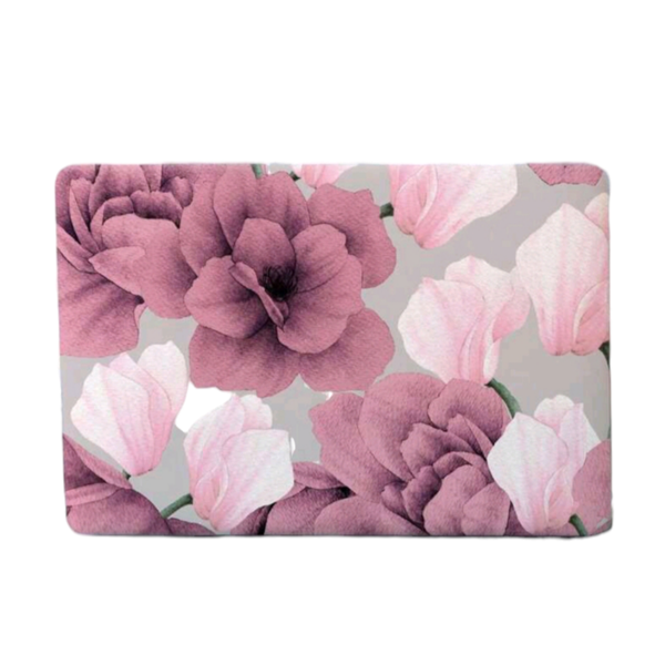 Pink Floral Laptop Protective Sticker