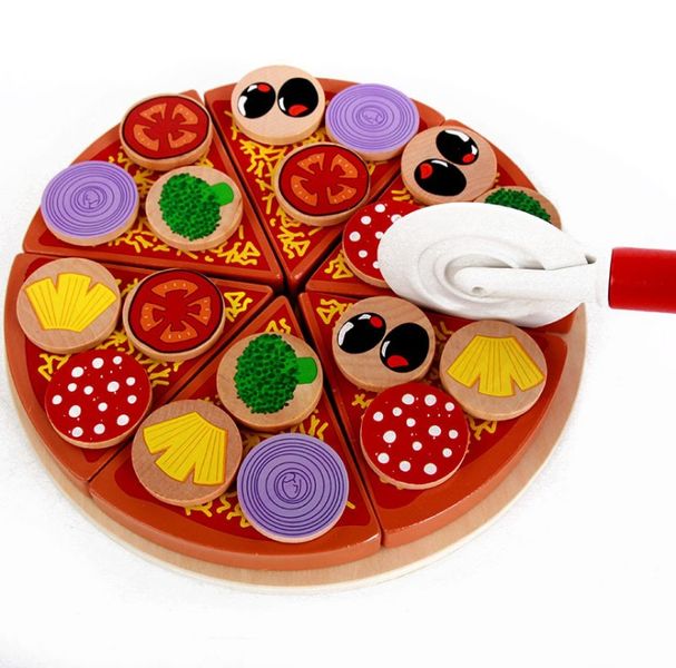 Kids Wooden Pizza Food Toy