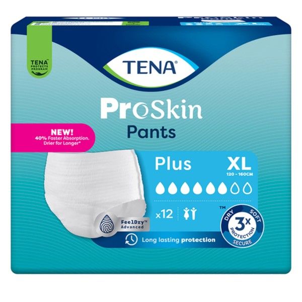 TENA ProSkin Pants Plus X-Large (12 Pack x 4)