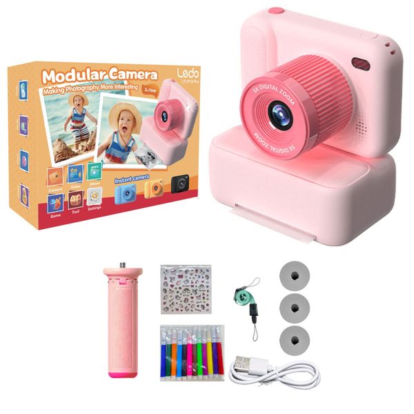 Children's Digital Camera with Instant Printer | Selfie Stick | Games